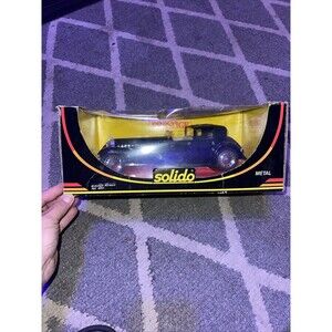 NEW Vtg SOLIDO Metal Car Model BUGATTI ROYALE 8001 1930 FRANCE NIB 10.5" L